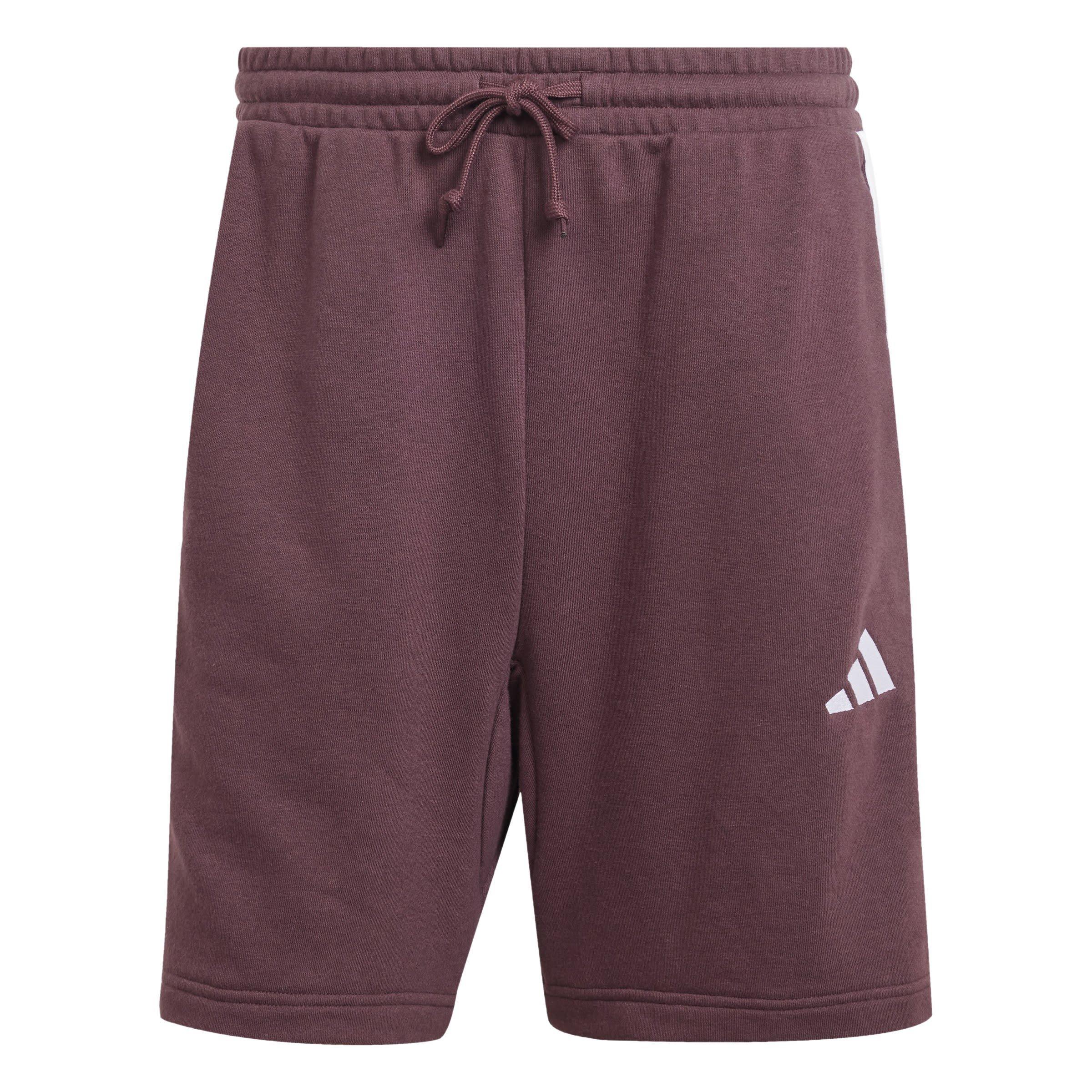 adidas Essentials 3 Stripe Fleece Shorts Mens