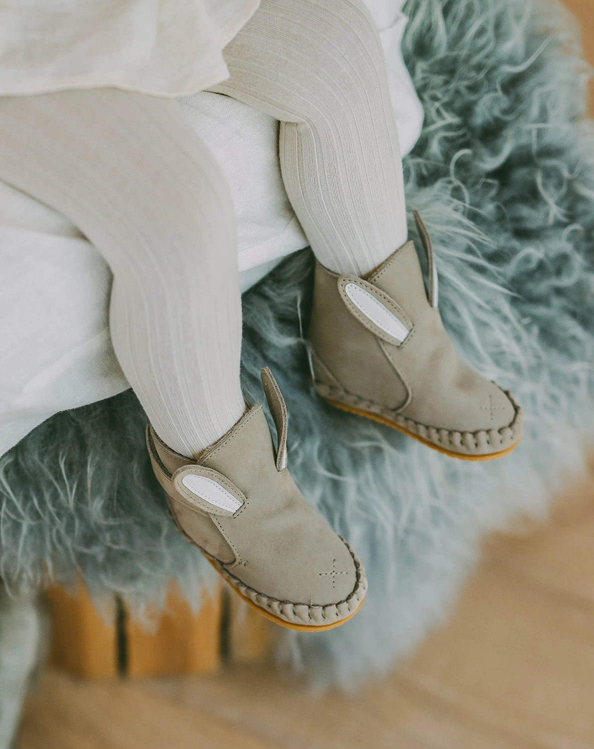 Lauflernschuhe KAPI CLASSIC - BUNNY gefüttert in taupe