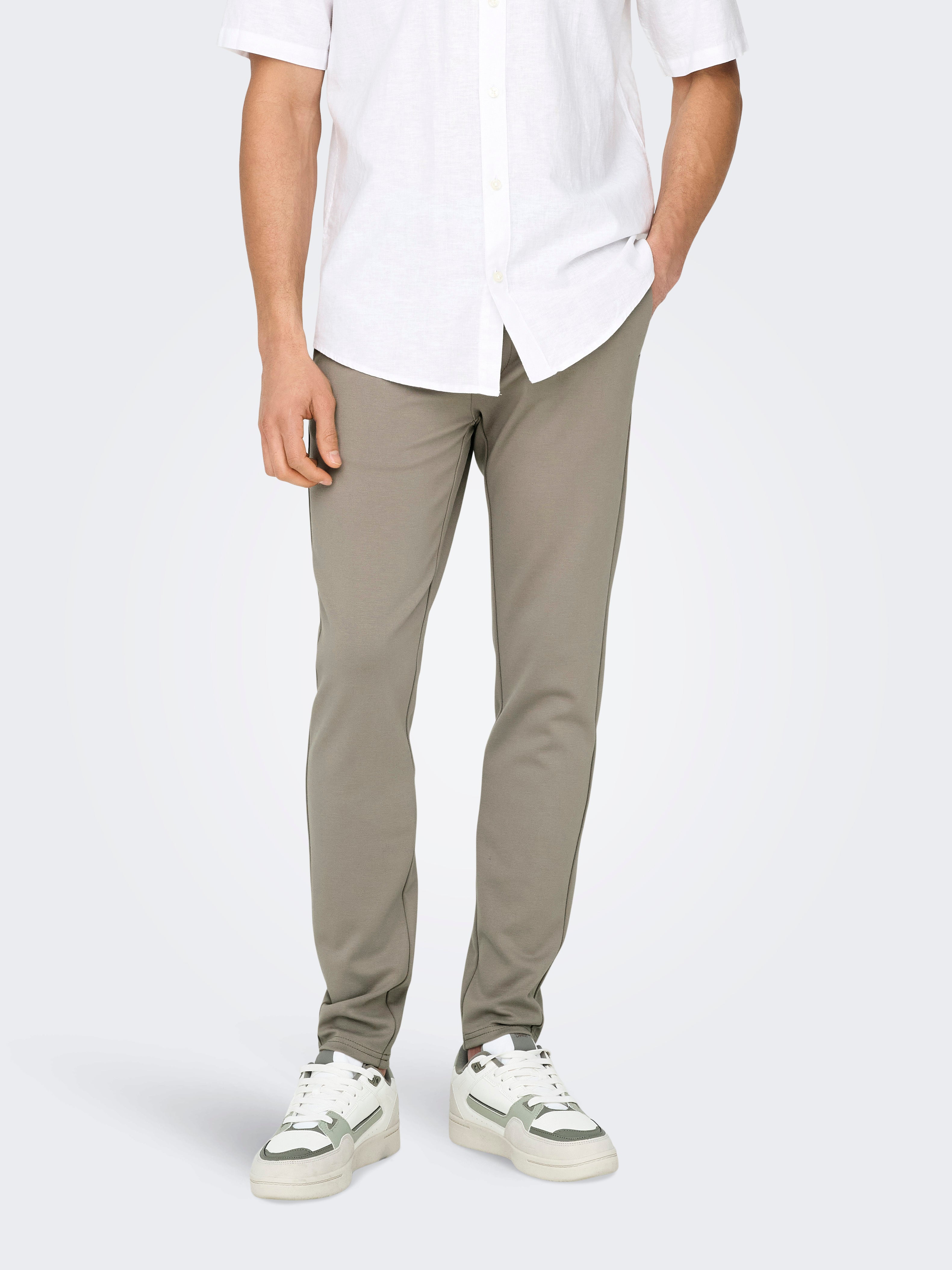 ONSMARK Slim Fit Chino Hose Vintage Khaki