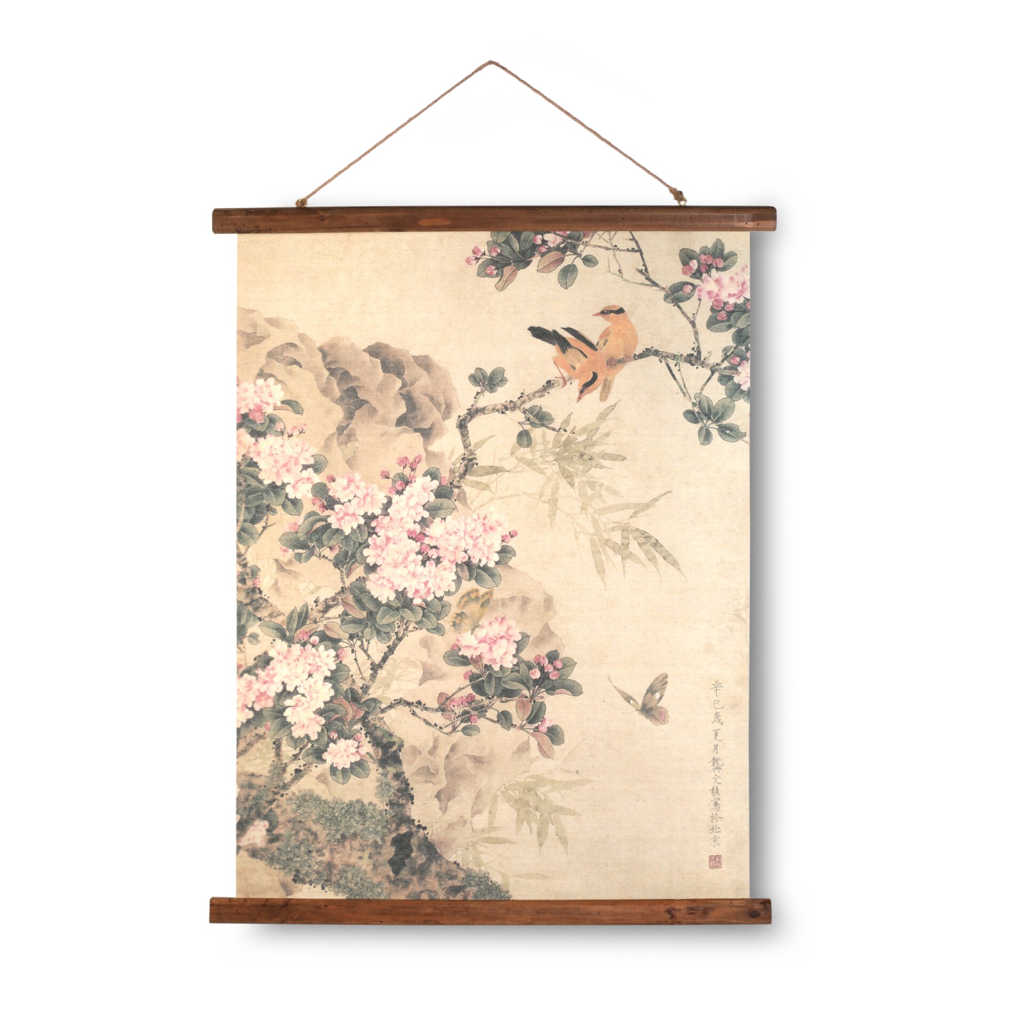Rollbild auf Leinwand 'Springtimes', multicolor, B 63 cm, H 78 cm, T 2 cm von fischer's lagerhaus
