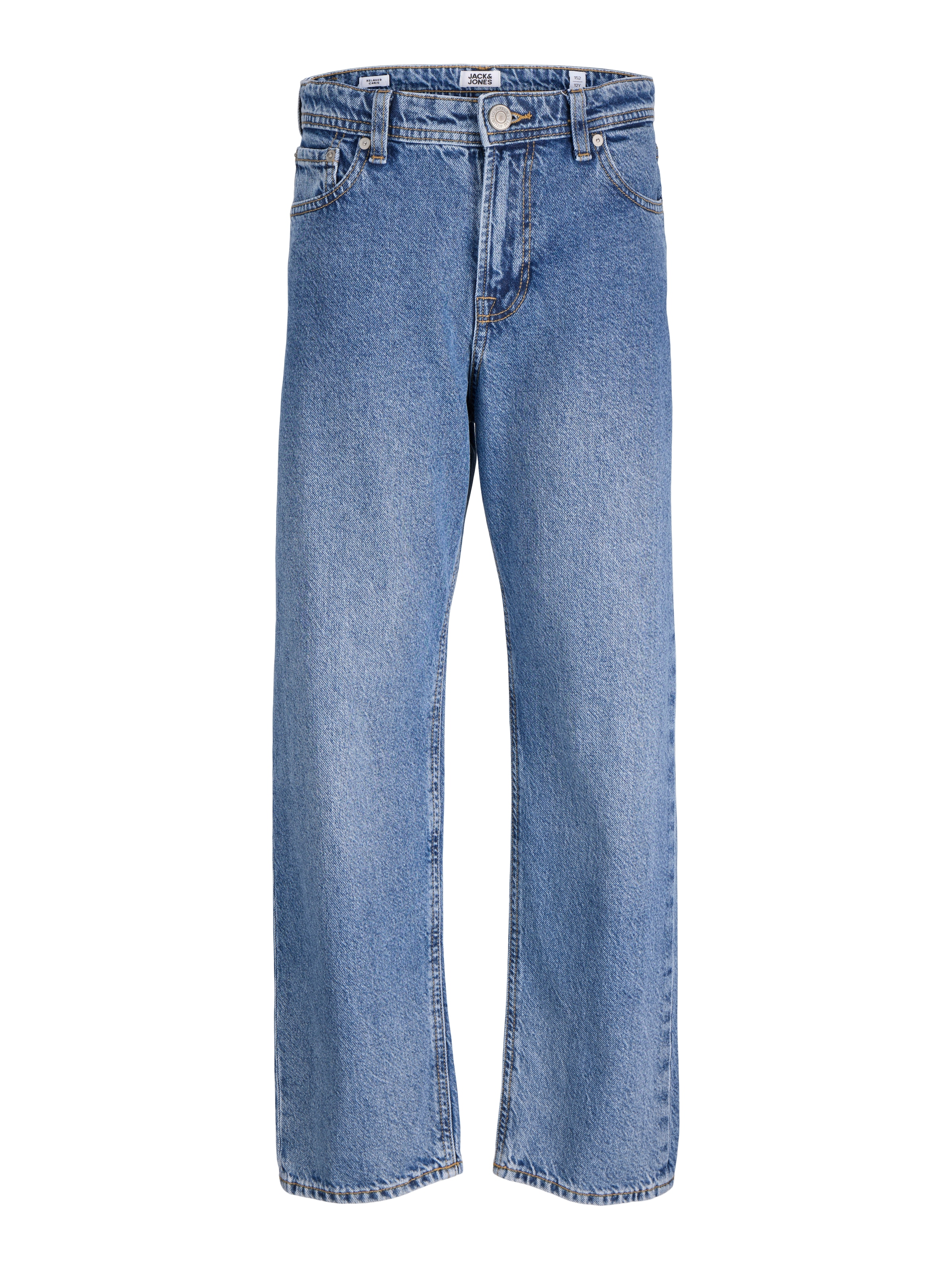 Jack & Jones Junior Relax-fit-Jeans »JJICHRIS mit Abriebeffekten und hohem Tragekomfort« Abriebeffekte, modisch, relaxed fit, Denim