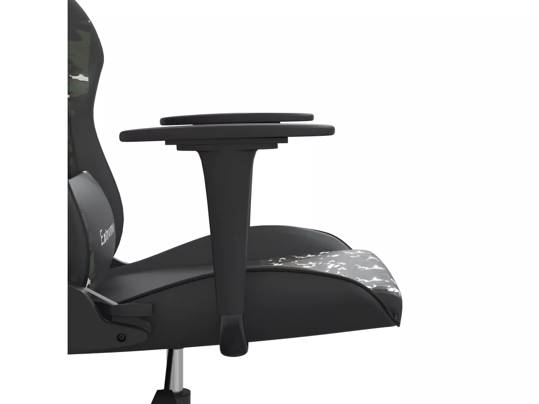 Chaise de jeu Noir et camouflage Similicuir