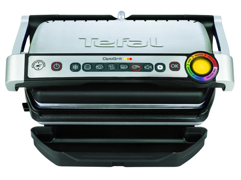 Tefal Kontaktgrill Optigrill GC705 2000 W Grillgerät mit 600 cm² Grillfläche