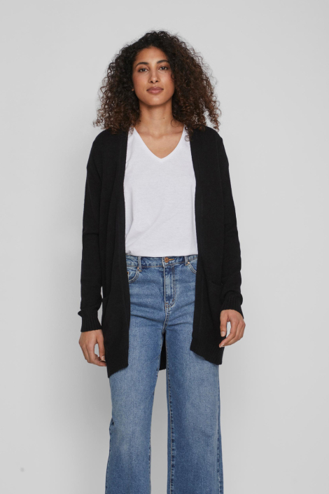 Vila zwarte dames vest