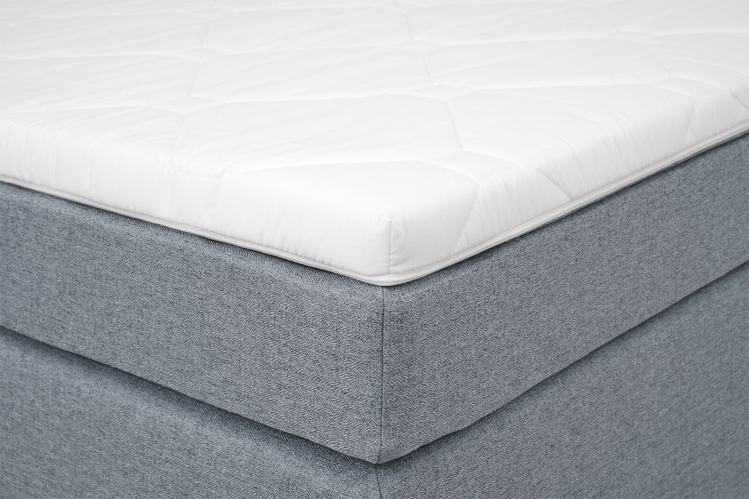 Boxspringbett Wien Stoff Grau 140x200cm