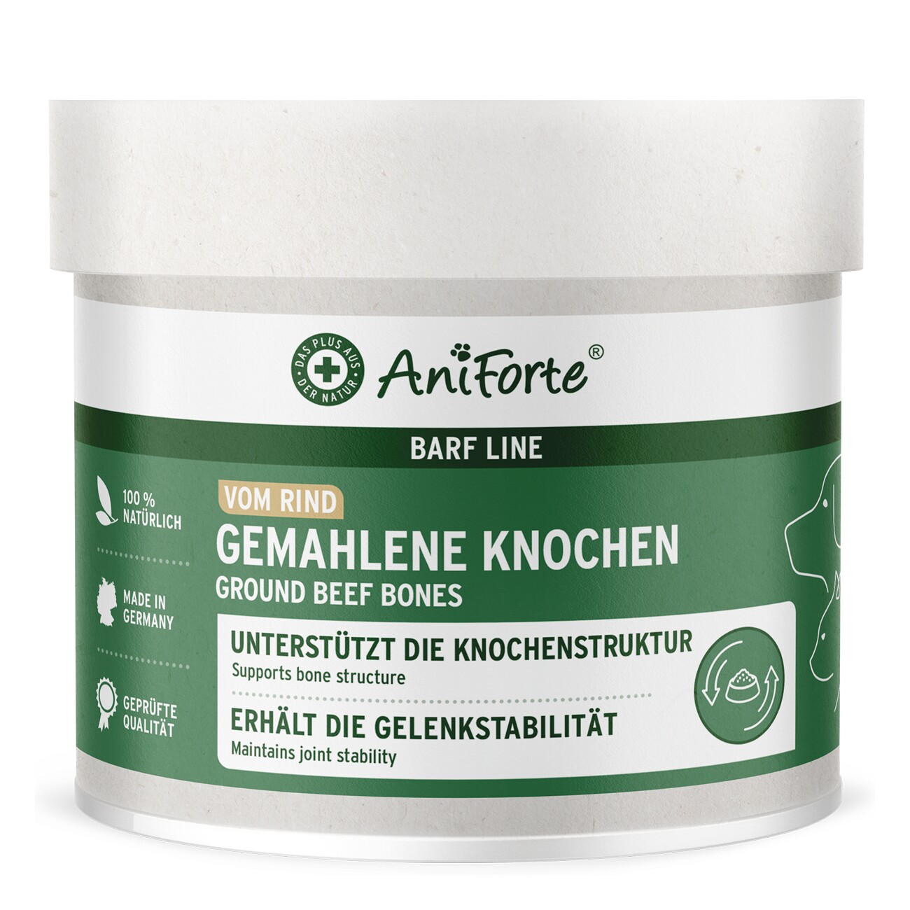AniForte BARF-Line Gemahlene Knochen vom Rind 500 g