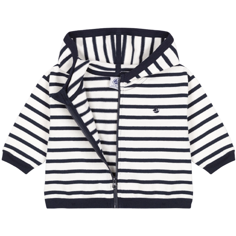 Petit Bateau Sweatjacke marshmallow smoking