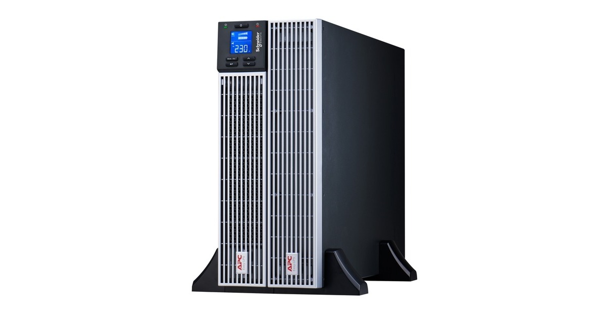 APCEasy-UPS On-Line SRVL2KRILRK Noodstroomvoeding - Li-ion ups  (Zwart/zilver, 6x C13, Rack/tower convertible, extendable runtime, 2000VA)