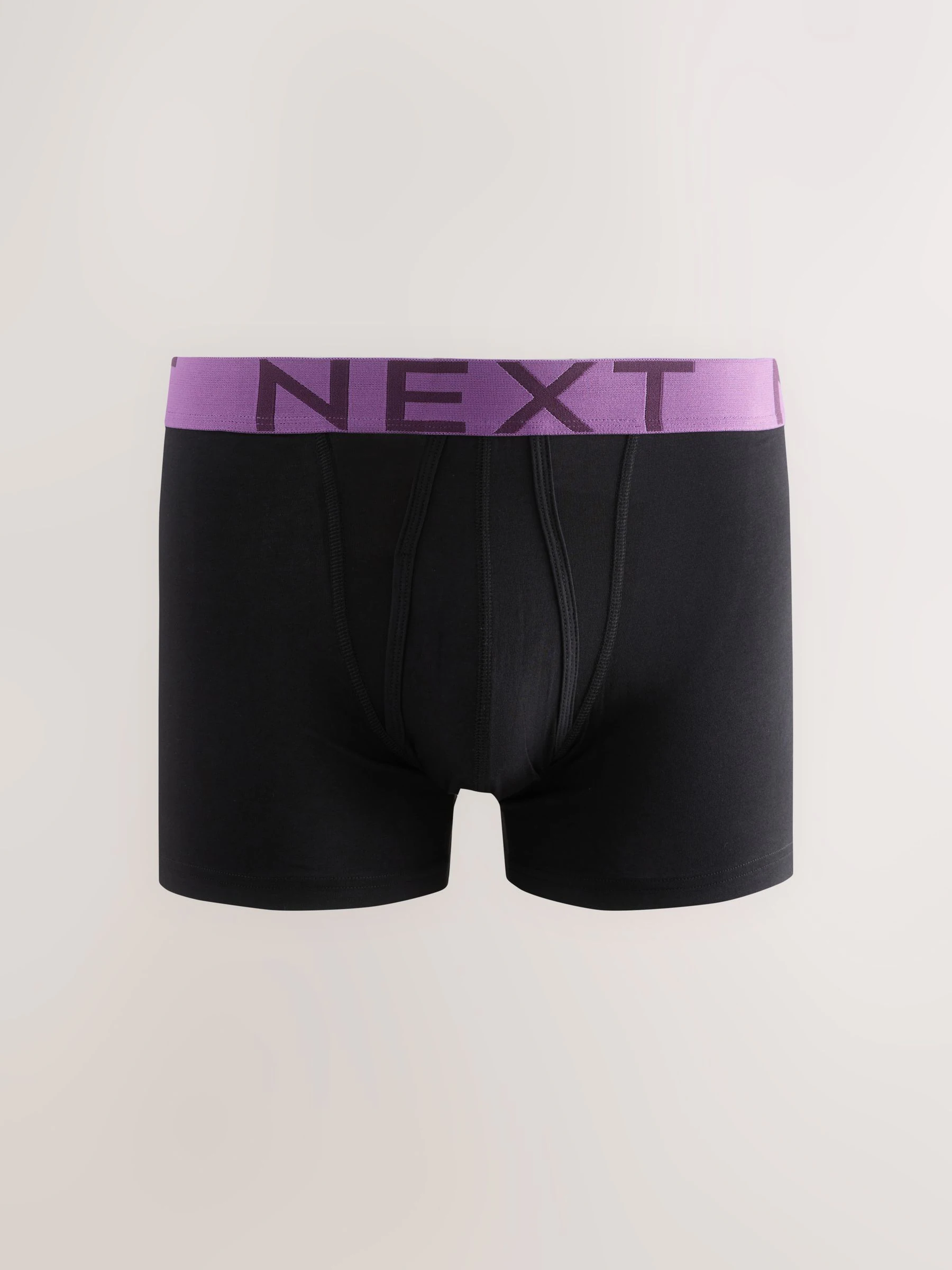 Zwart met felgekleurde tailleband - Standaard - 10 Boxershorts zonder plooi