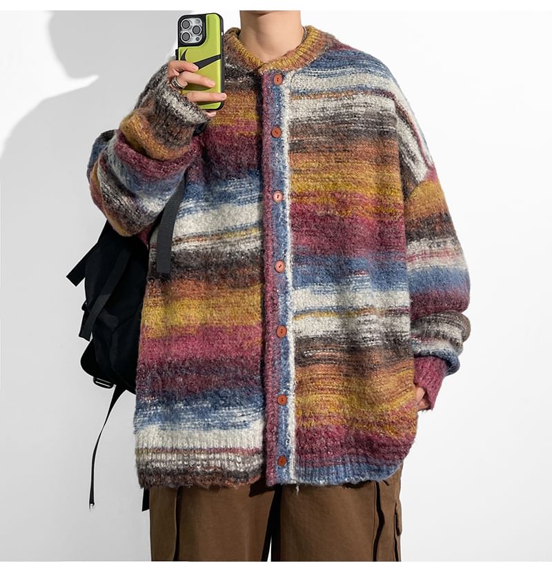 Filmas - Melange Button-Up Cardigan