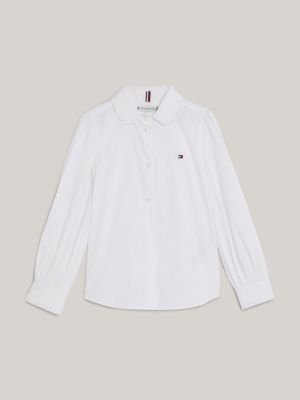 Camisa essencial com gola franzida
