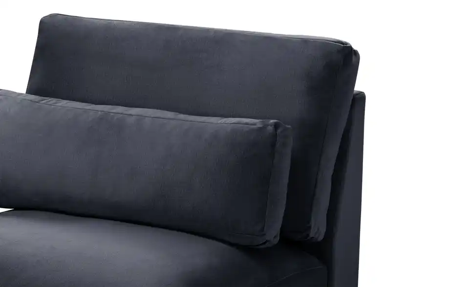 Element Branna Anthrazit Samt 1-Sitzer