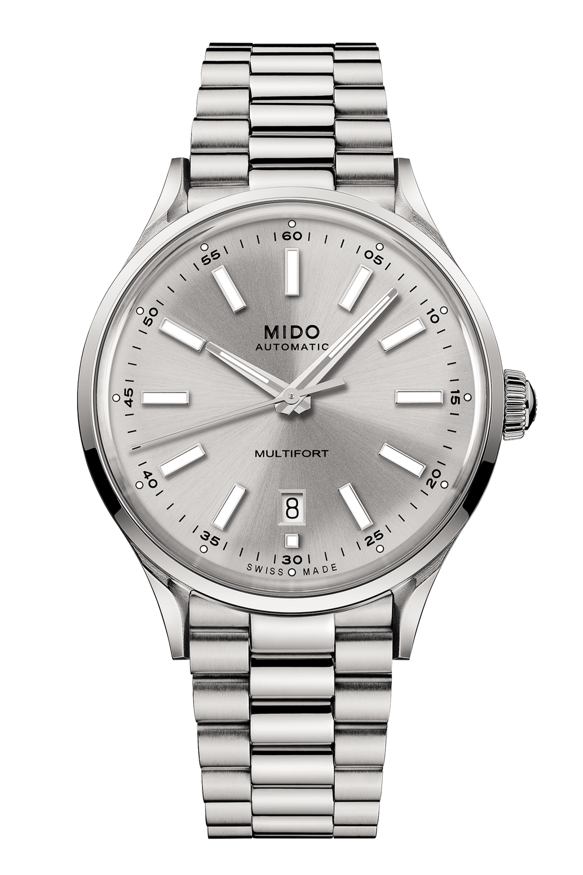 Mido Multifort Patrimony Powerwind Silber