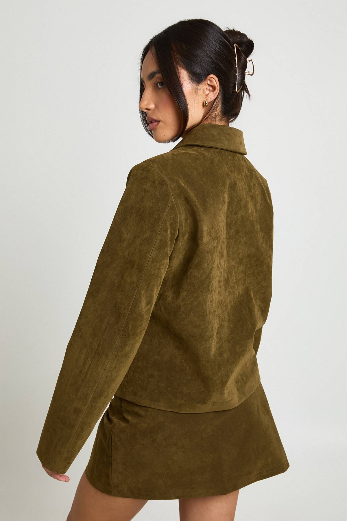 boohoo Blazer en Synthétique avec Détails de Poches