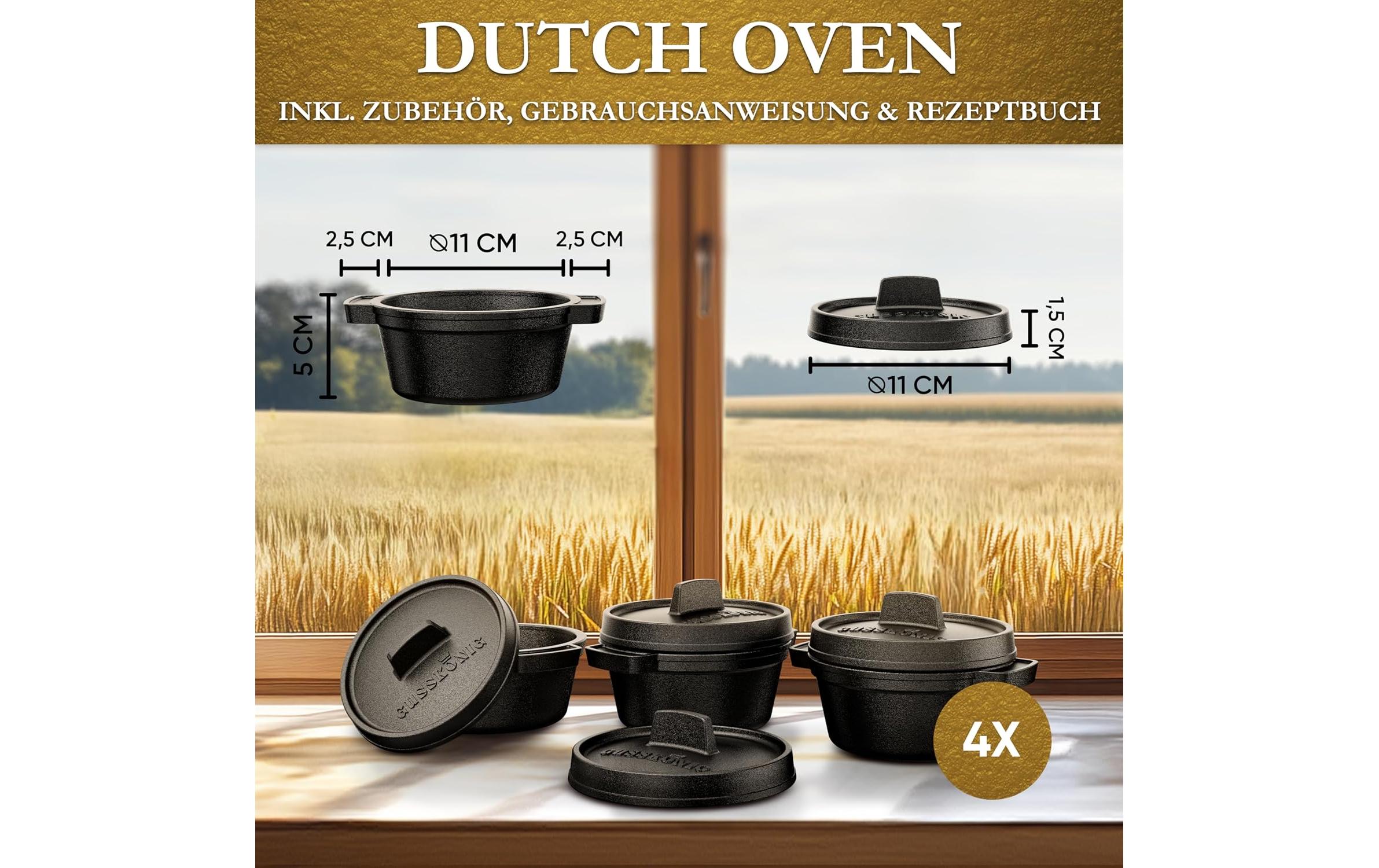 Mini Dutch Set 4 TöpfeMini-Schmortopf, 4er-Set