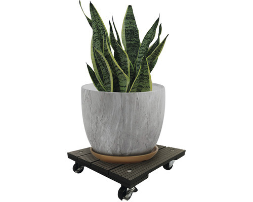 Lafiora WPC plantenkar 30x30x7,5 cm vierkant bruin TK 100 kg