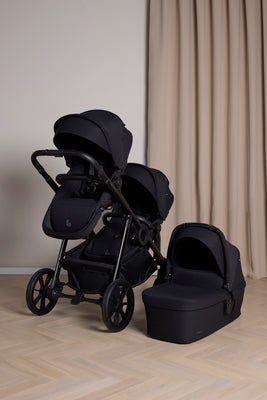 Beemoo Pro Multi 2 Søskenvogn inkl. Liggedel, Coffee Black