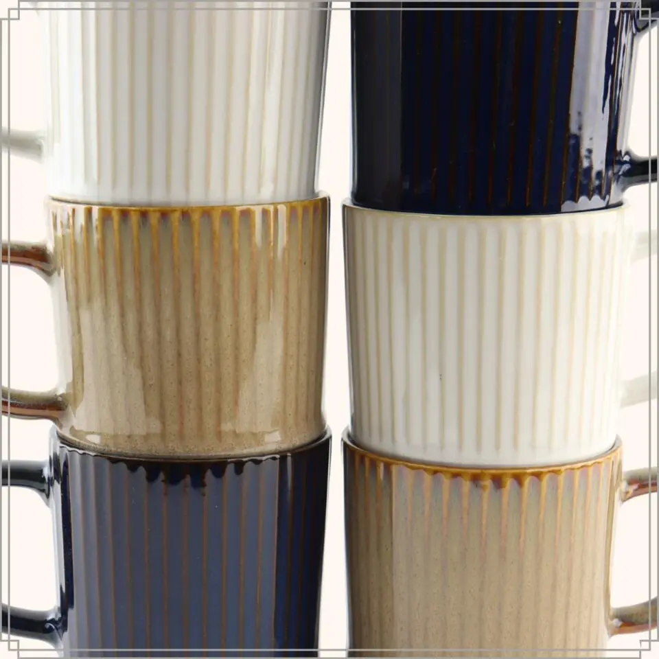 OTIX Koffiekopjes 6 Stuks 270 ml Div. Kleuren Keramiek