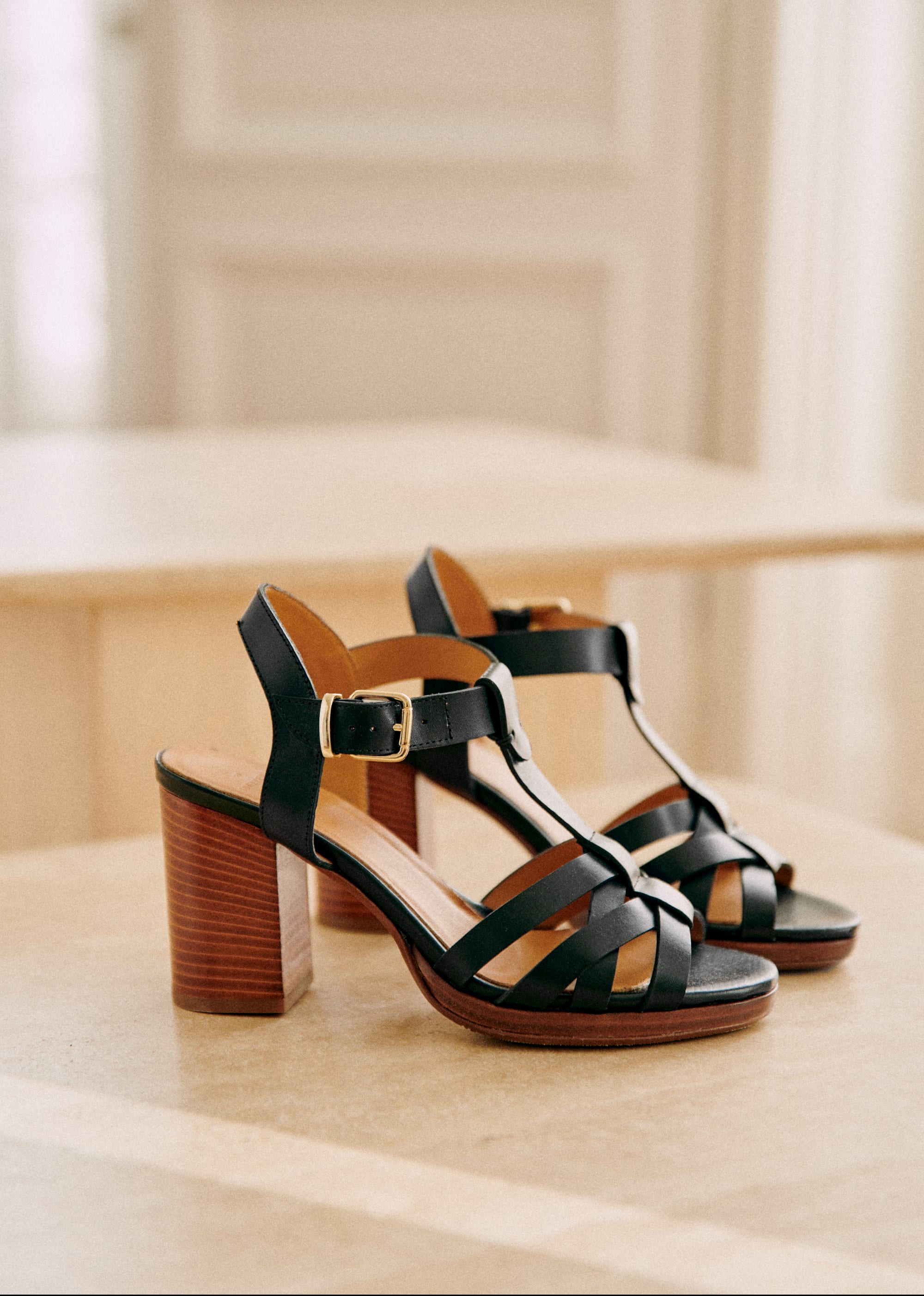 Sandales Florence - Noir Lisse Heritage - SOULIERS/SOULIERS Sandales 5906213