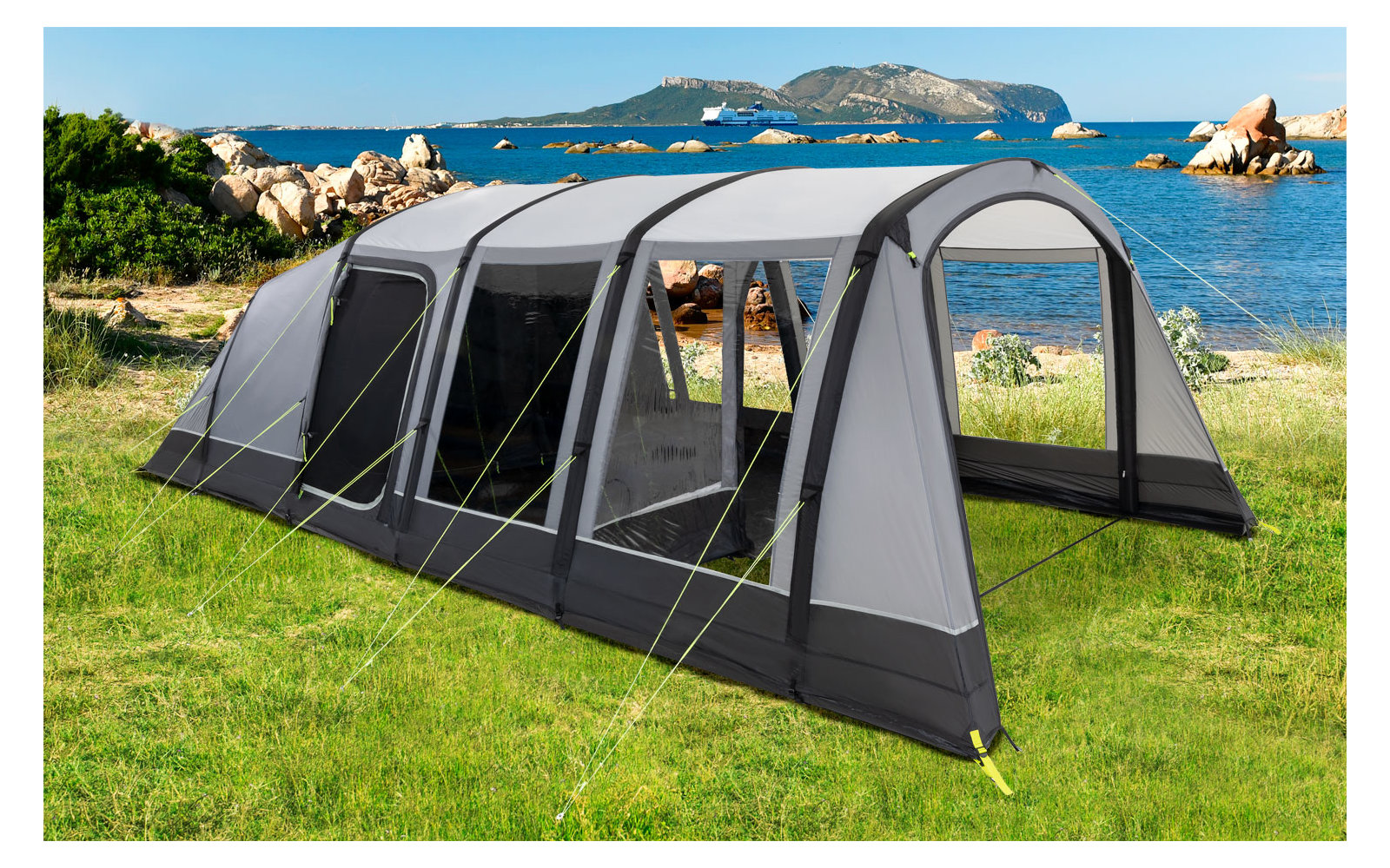 Kampa Hayling 6 AIR aufblasbares Tunnelzelt für 6 Personen