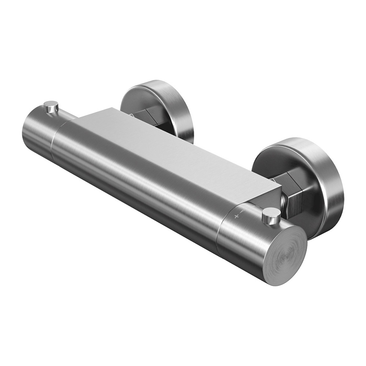Brauer Brushed Edition douche thermostaatkraan opbouw RVS Geborsteld PVD