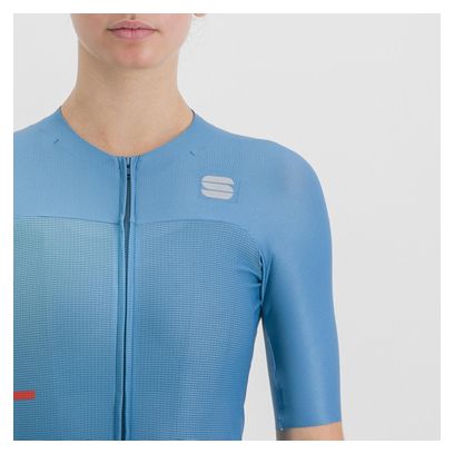 Maillot Manches Courtes Femme Sportful Light Pro Bleu Clair