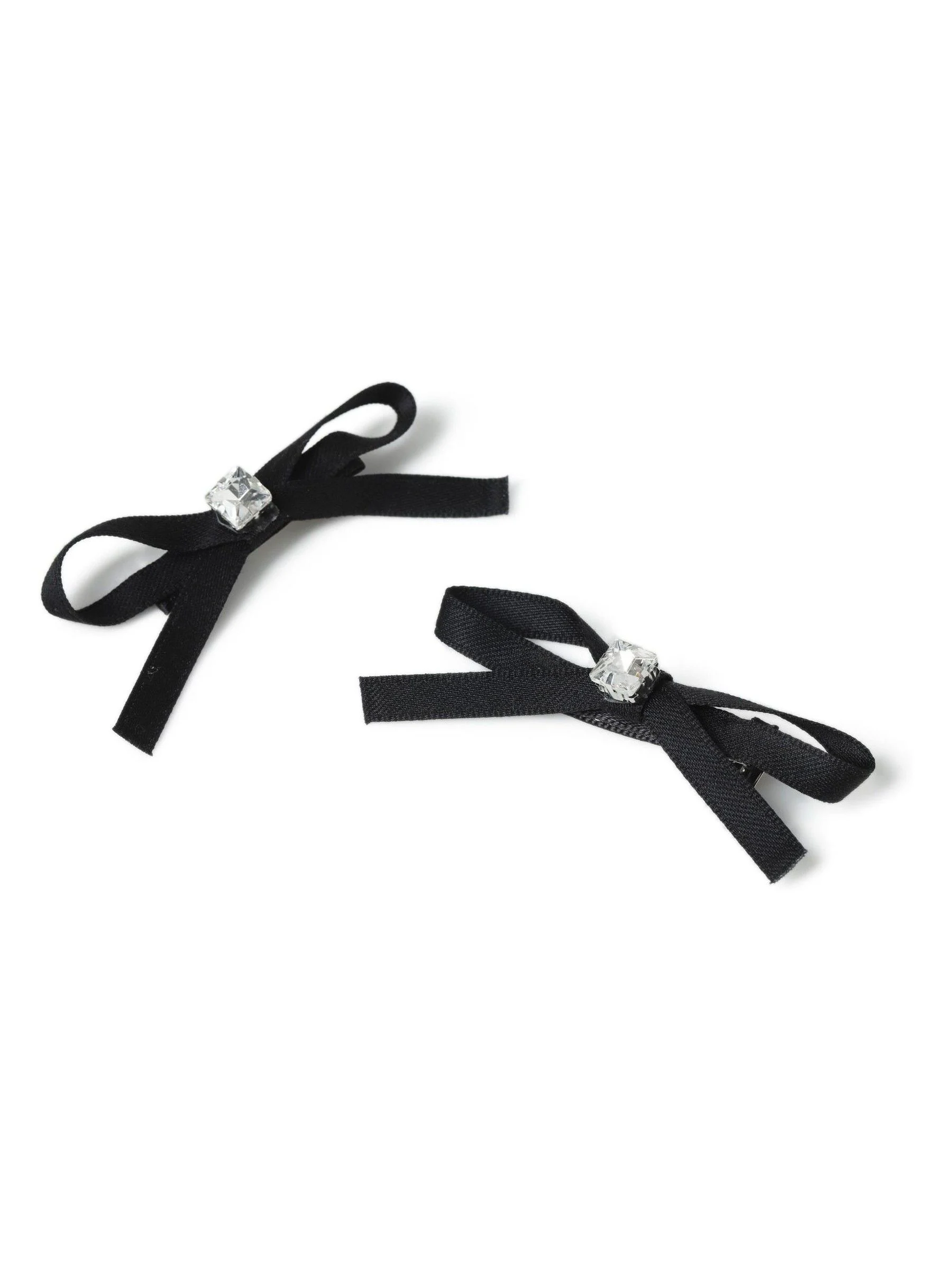 Aela Ribbon And Rhinestone Hair Slides Multipack