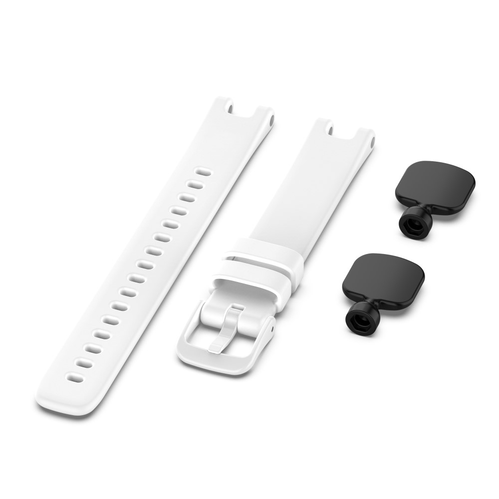 (Gr. XS) Garmin Lily Ersatz Silikon Sport Armband (Gelenkumfang: 132 - 203mm) - Weiss
