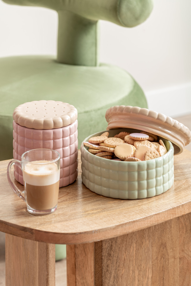 Storage Jar Biscuit Box Large PT3982LG Soft green