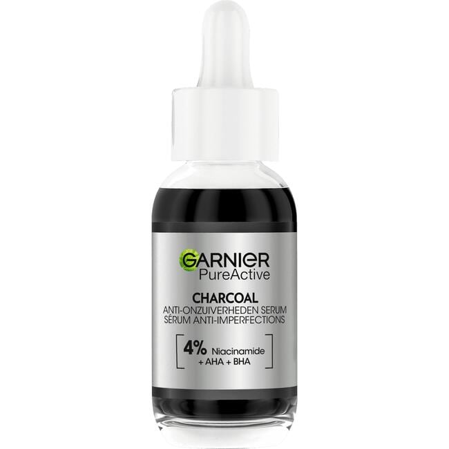 Garnier PureActive AHA + BHA Charcoal Anti-Onzuiverheden Serum 30 ML