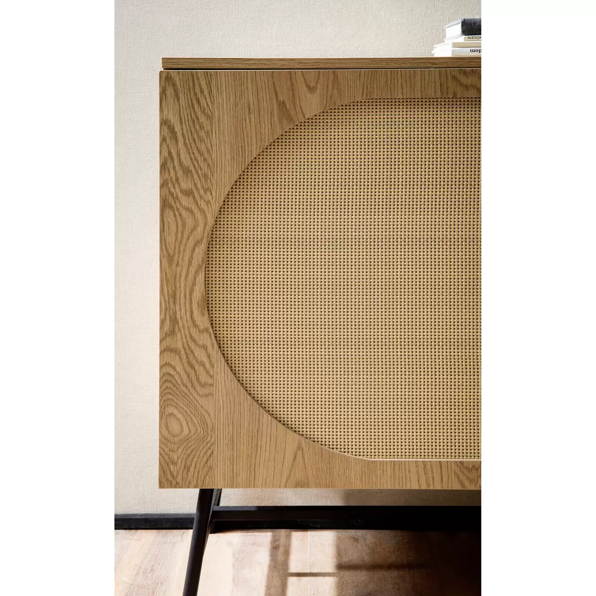 Sideboard Erla braun,Eiche,schwarz