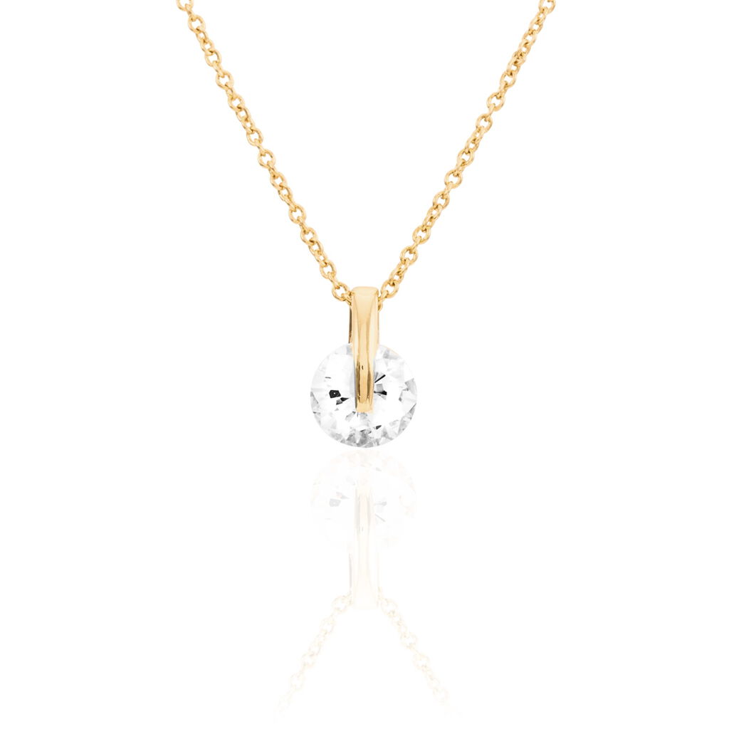 Collier Nelina Plaqué Or Jaune Oxyde De Zirconium