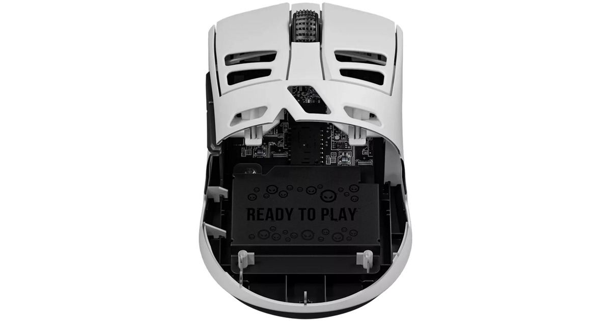 LORGARMSE90W gaming muis  (Wit, 100 - 26000 dpi, Ultralight)