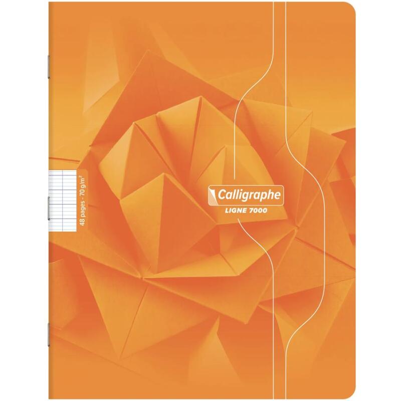 Cahier piqué 7000 17x22 cm 48 pages grands carreaux 70 g - Assortis