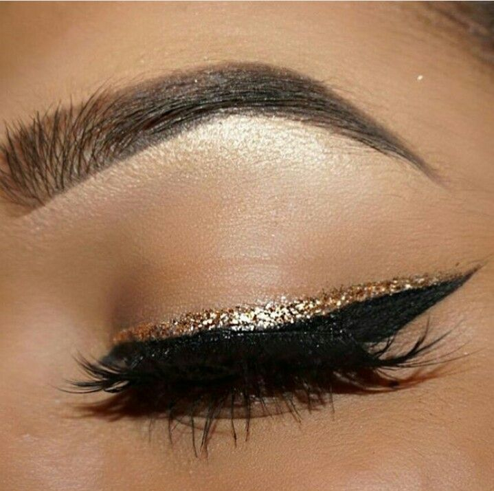 Glitzer Eyeliner Augen MakeUp Stift Flüssiger Glitzer Lidstrich - Weiss