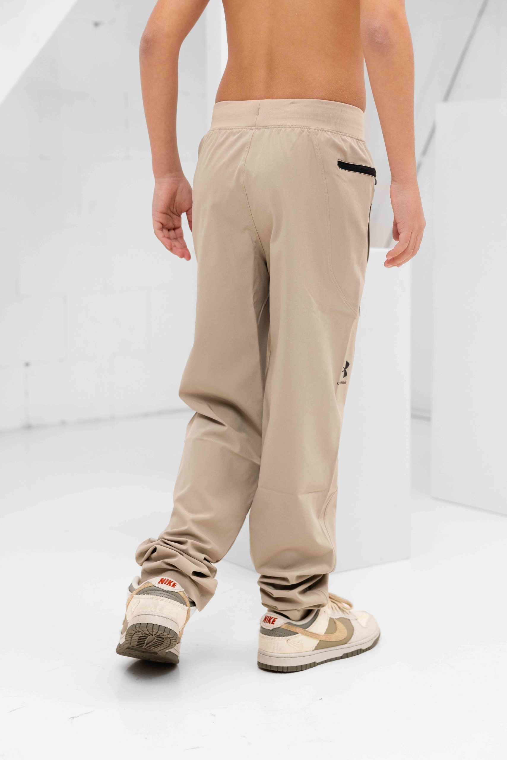 Under Armour Unstoppable Tapered Trainingsbroek Kids Beige