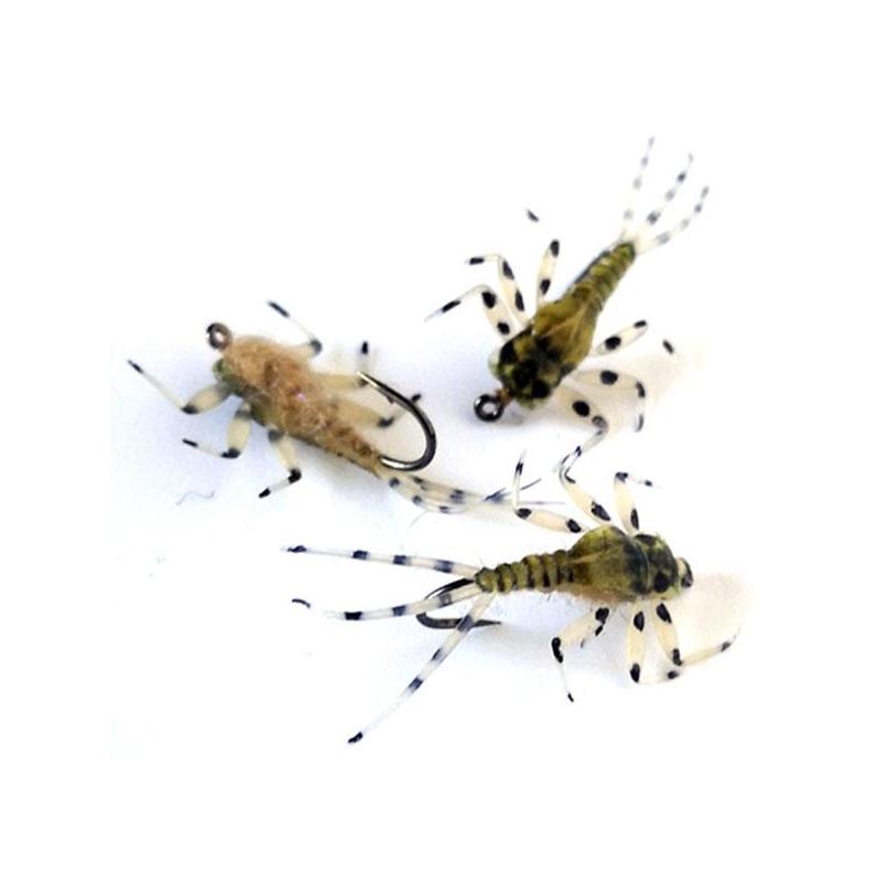 Mouche Sempe Nymphe Mayfly Olive - Par 3