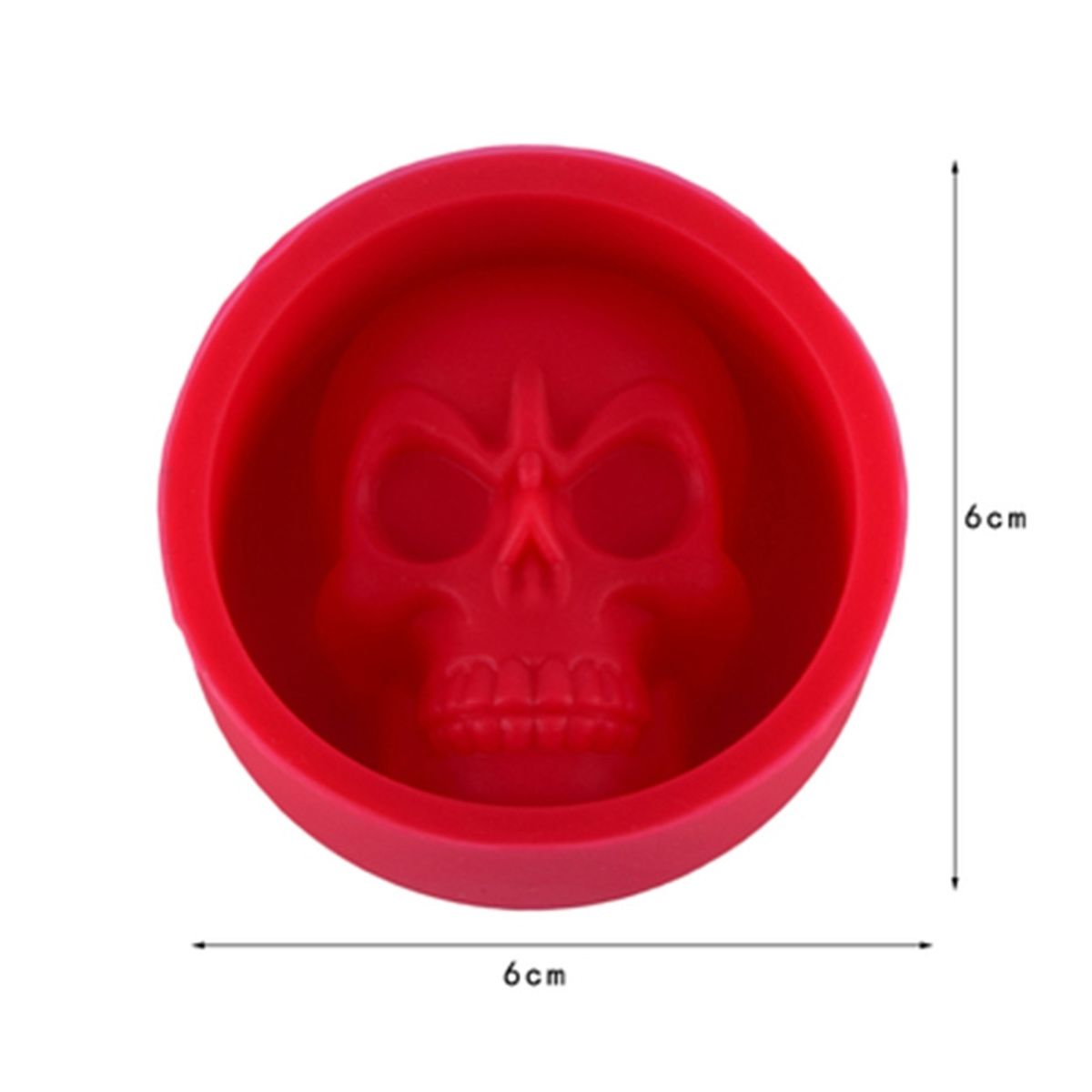 Silikon Eiswürfelform Totenkopf Skull Eiswürfel Eis für Whiskey Wein Bar Party
