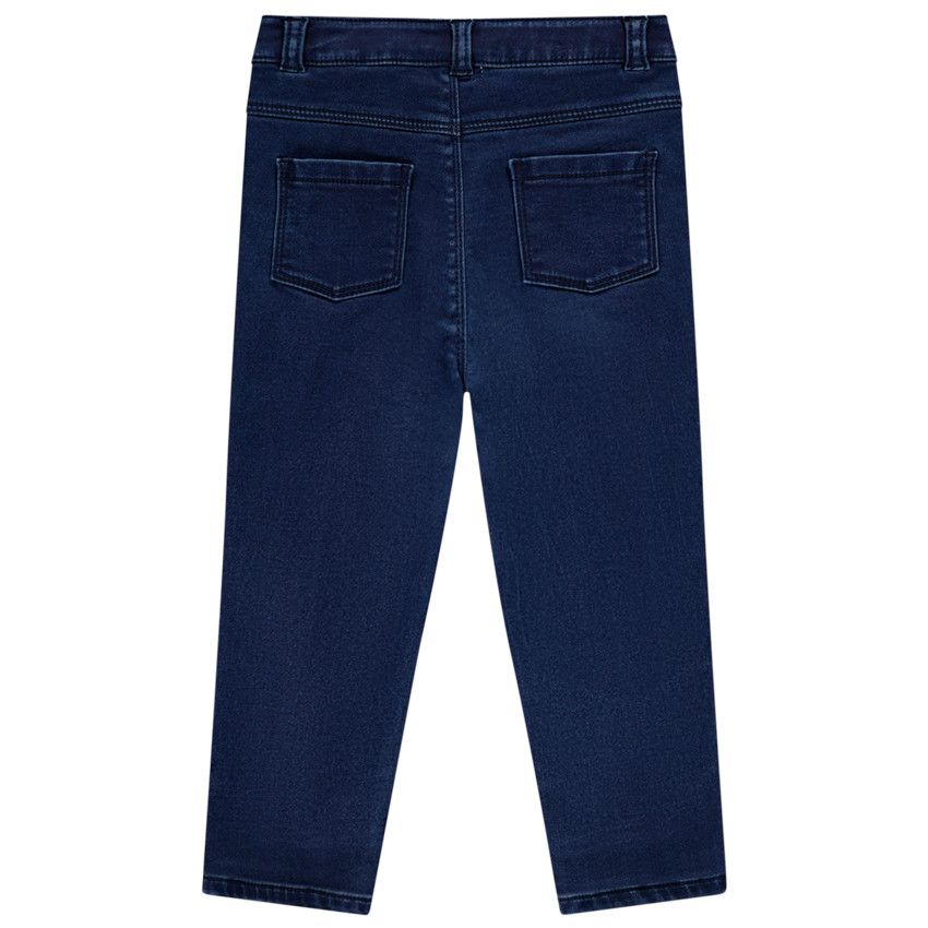 Jean effet délavé pour enfant fille - Bleu moyen
