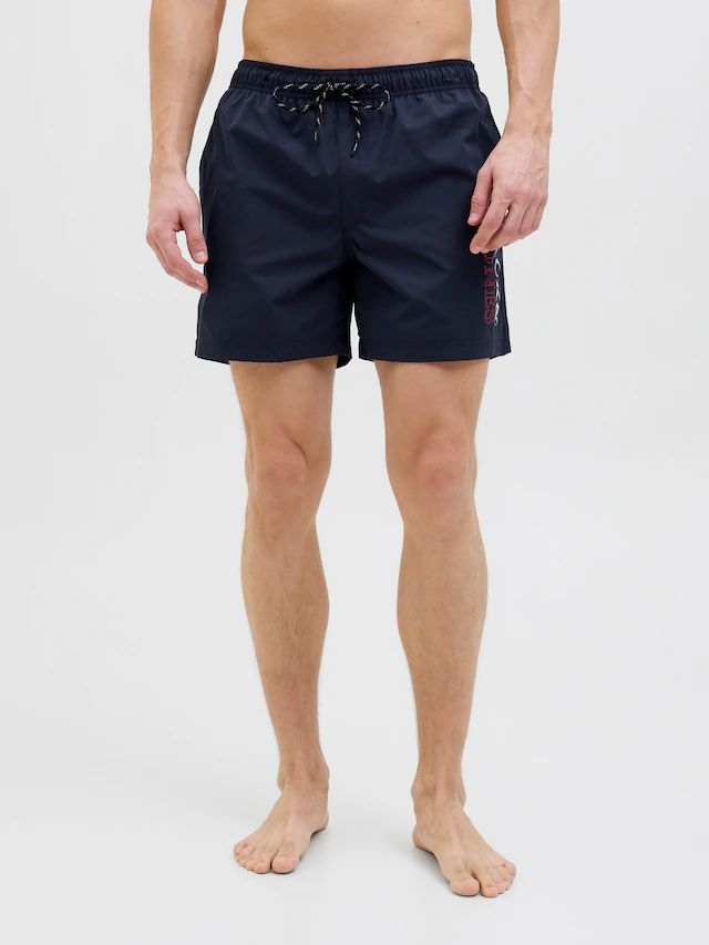 Jack & Jones Badeshorts »JPSTMAUI  Badeshort mit mittlerer Taille und elastischem Bund«, unifarben, modisch, regular fit, Web