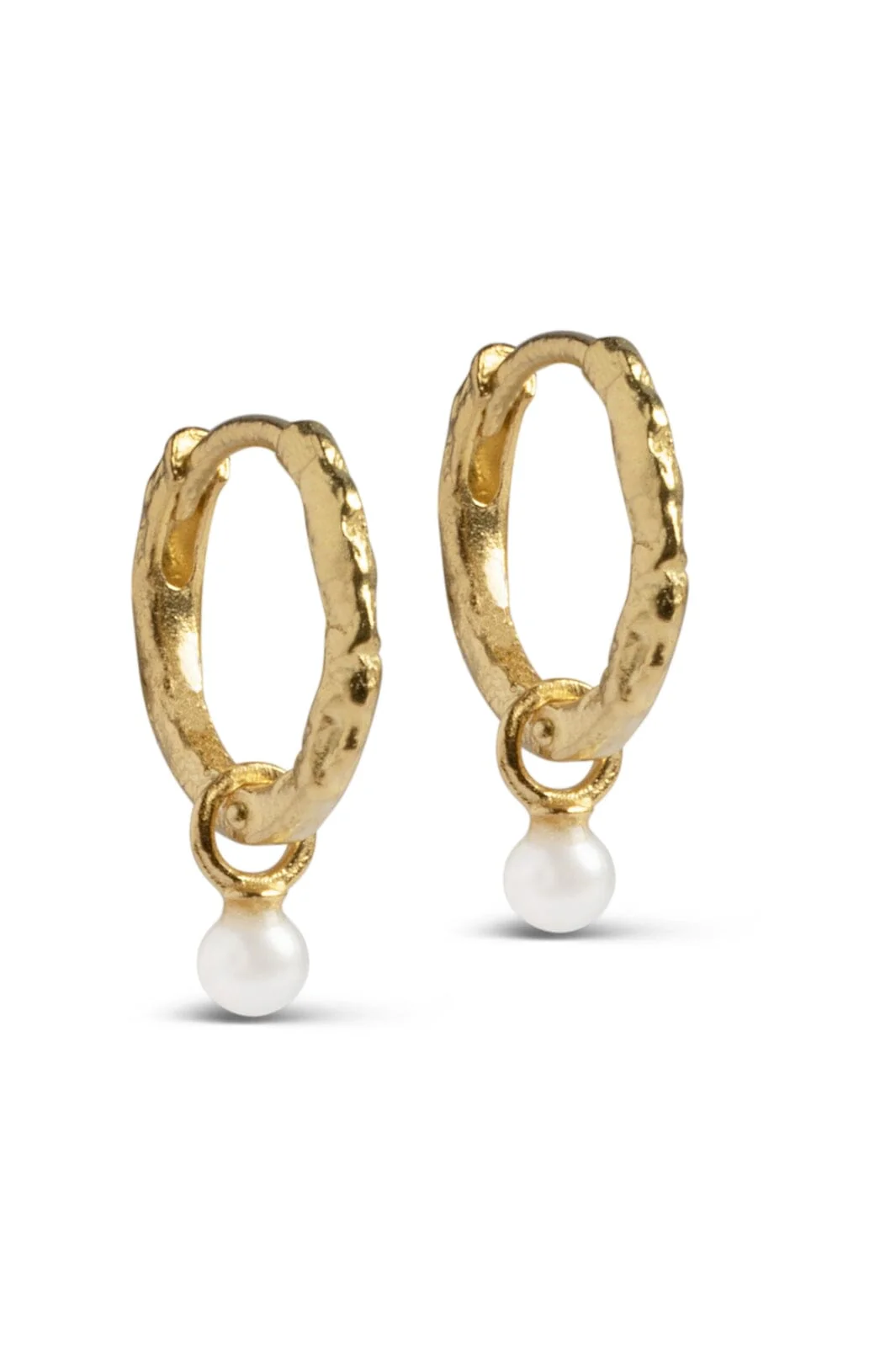 Enamel Copenhagen Hoops, Belle Pearl Forgyldt