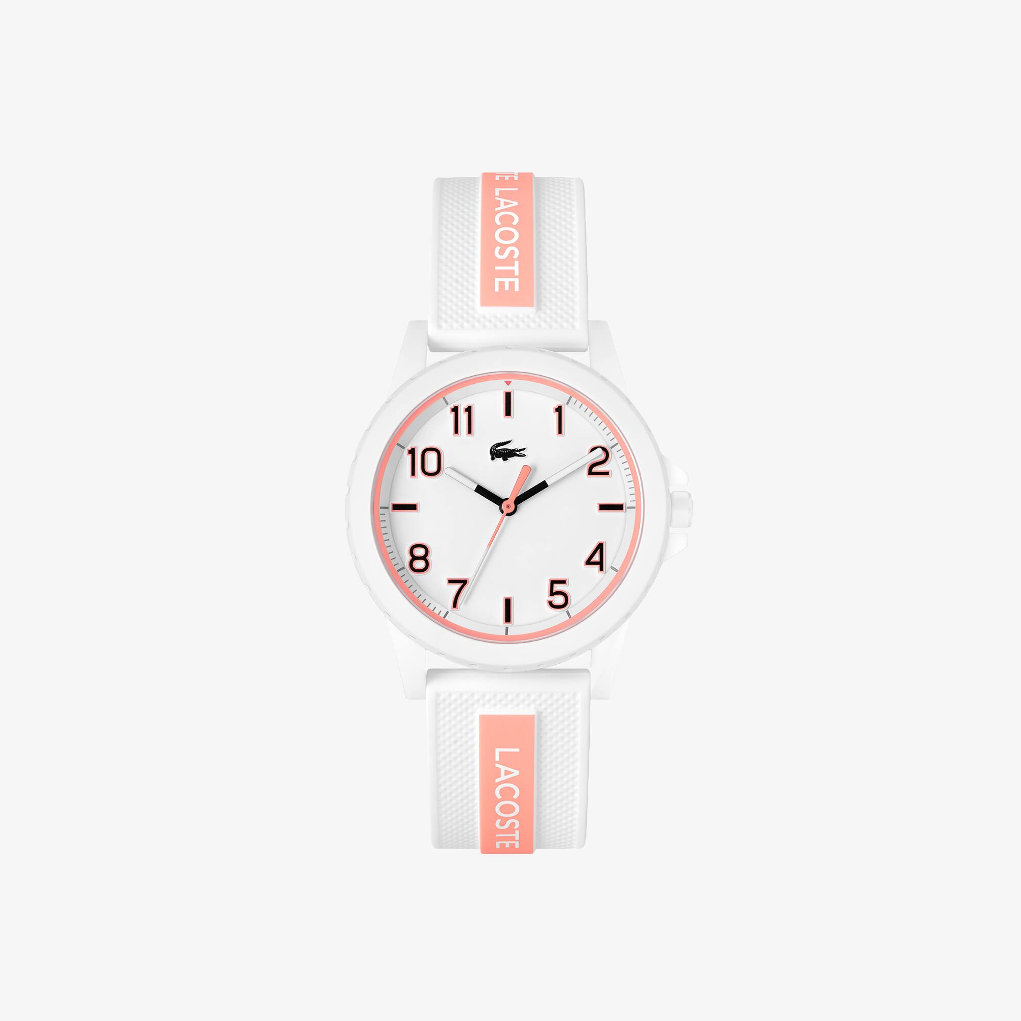 Kinder Rider-Silikonuhr mit drei Zeigern Uhren - Weiss - Lacoste - Unisex