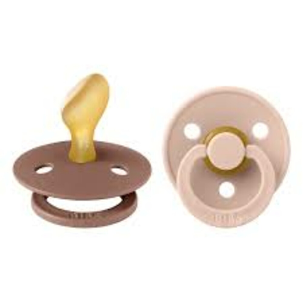 Bibs Fopspeen Anatomisch Maat 2 6-18 mnd Woodchuck Blush2 stuks