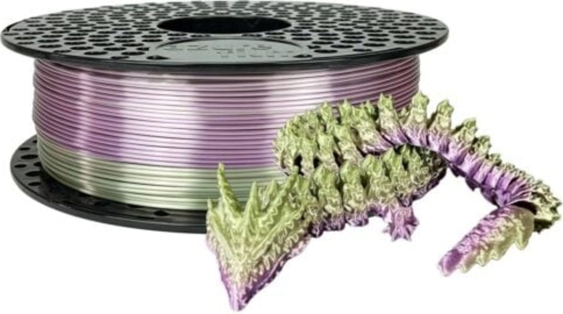 AzureFilm  PLA Silk Rainbow Lavender, 1,75 mm / 1000 g    PLA-Material mit Farbverläufen & seidigem Finish