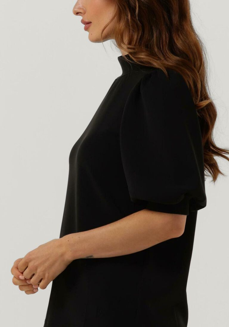MY ESSENTIAL WARDROBE zwarte my essential wardrobe top the puff blouse