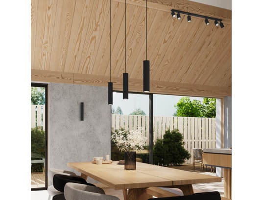 SOLLUX LIGHTING - Suspension Lampe suspendue karbon 3p noir