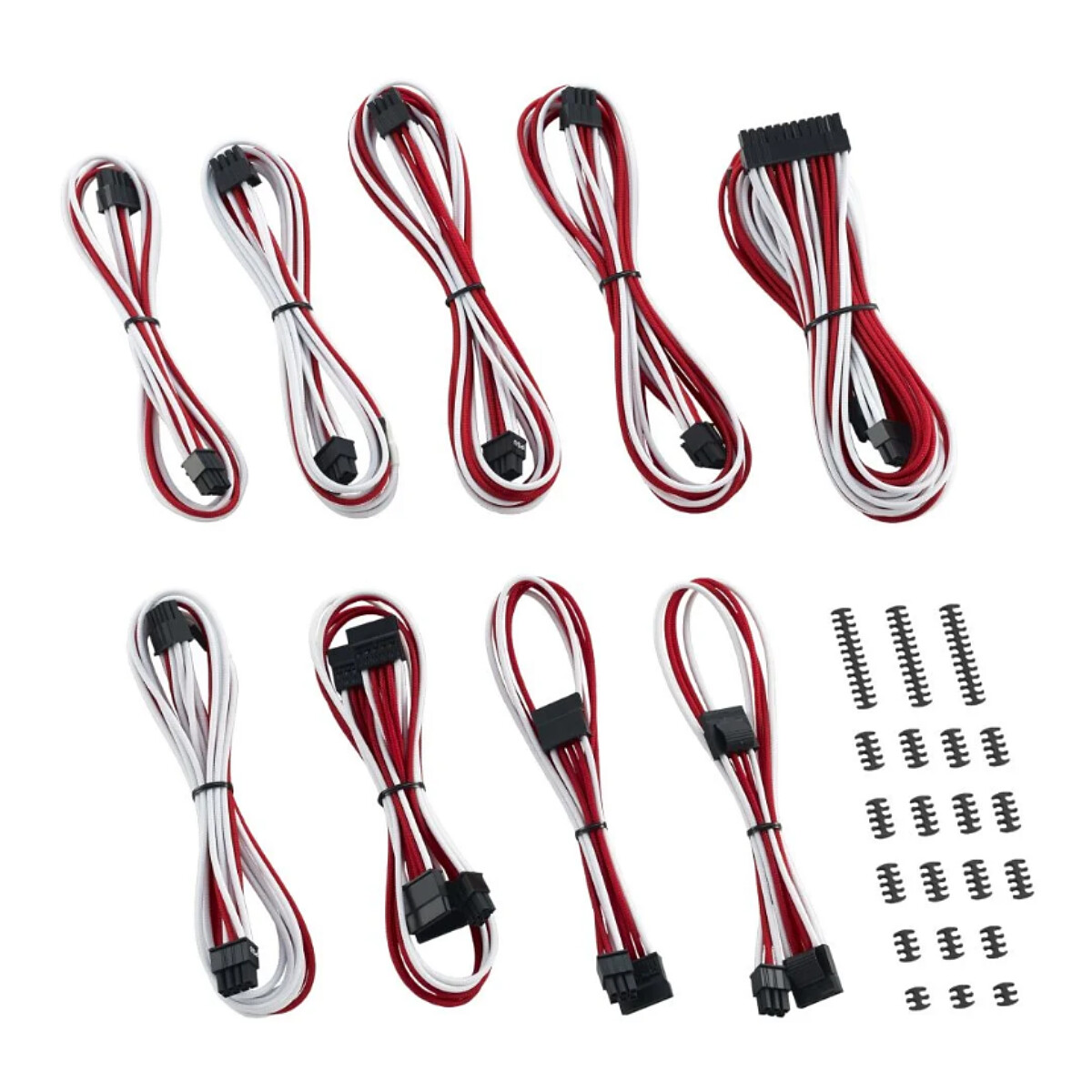 CableMod Classic ModMesh C-Series Cable Kit Corsair RMi & RMx - Blanc / Rouge