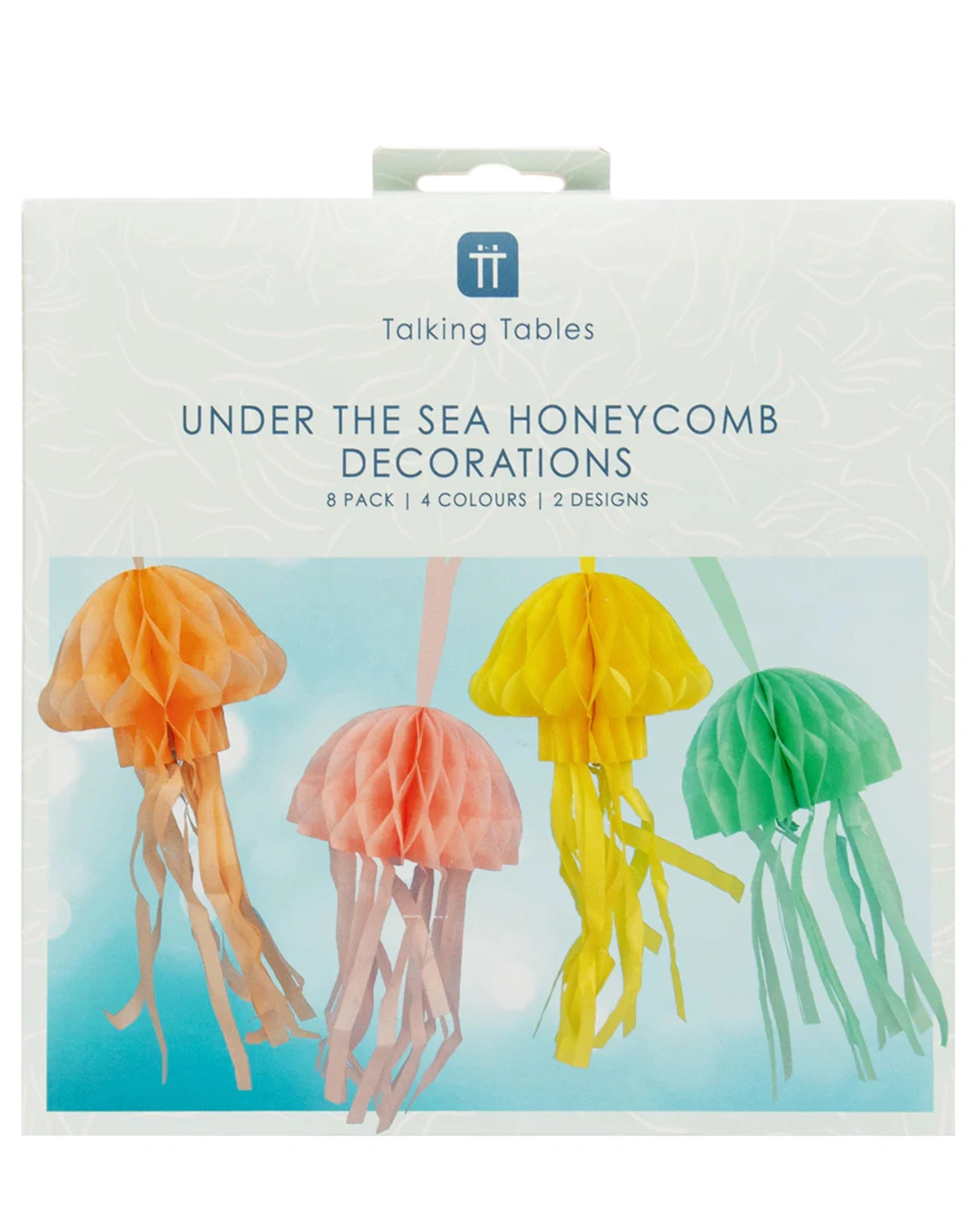 Wabenpapier MAKE WAVES - JELLY FISH 8er-Set in bunt