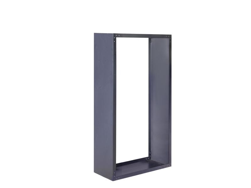 Innovesta Holzregal Metall, 120 x 35 x 170 cm, Schwarz Kaminholzregal, zum Lagern von Brennholz