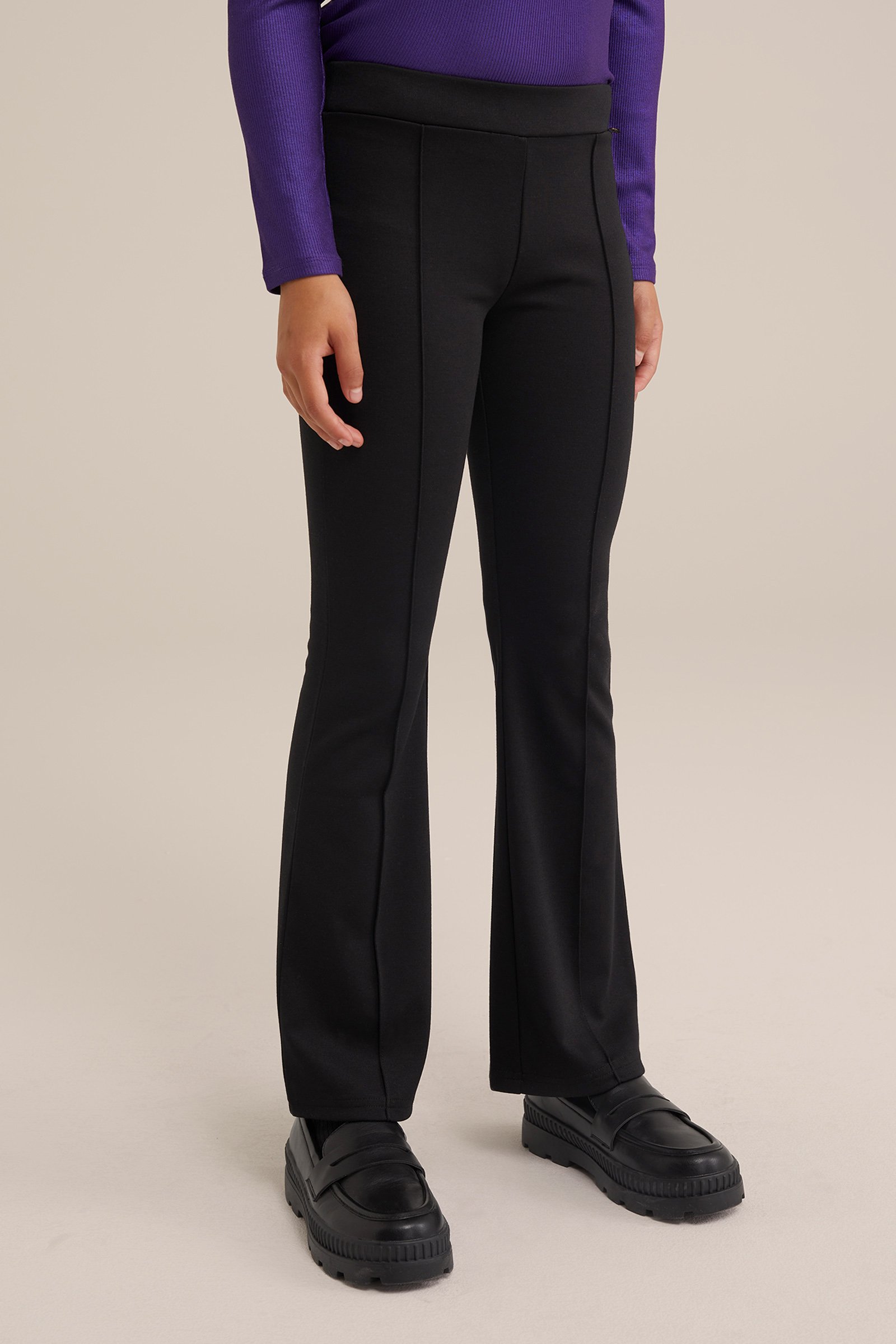 Meisjes flared legging WE Fashion Zwart